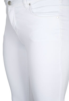 Zizzi  Emily jeans slim fit taille normale, White, Packshot image number 2