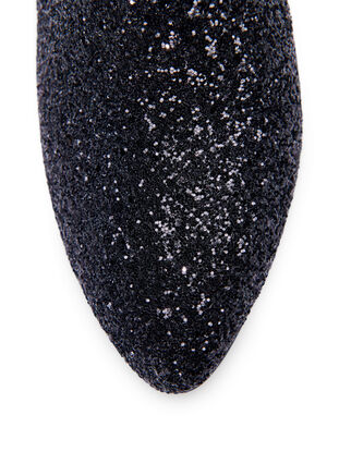 Zizzi Large - Bottine à paillettes, Black, Packshot image number 3