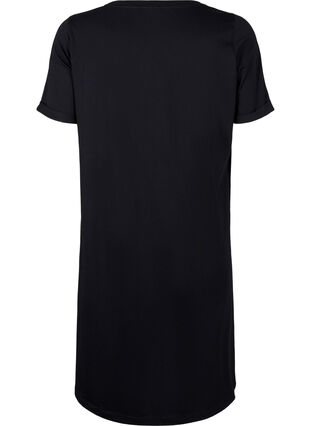 Zizzi Robe t-shirt en coton, Black, Packshot image number 1