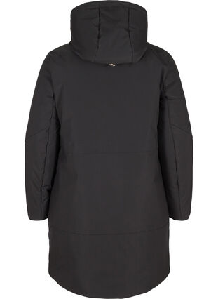 Zizzi Veste d'hiver avec taille ajustable, Black, Packshot image number 1