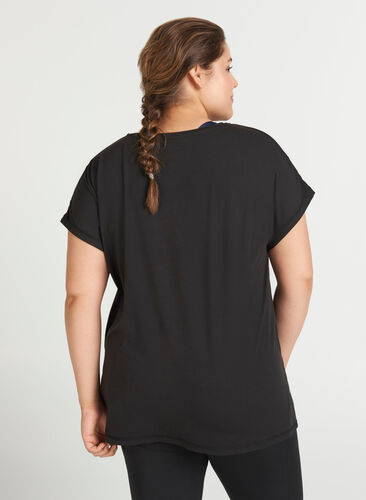 Zizzi T-shirt basique, Black, Model image number 0