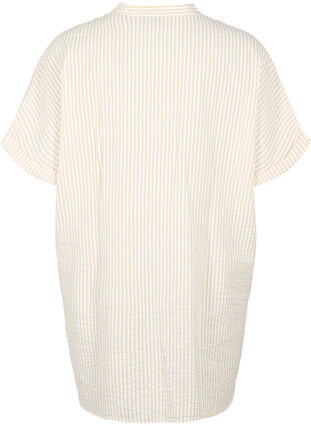 Zizzi Chemise rayée avec poches de poitrine, Natrual/S. Stripe, Packshot image number 1