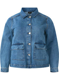 Veste chemise en jean avec poches