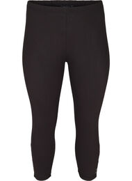 leggings 3/4 avec boutons, Black, Packshot