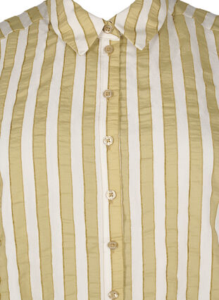 Zizzi Chemise ample à rayures, Thyme w. Sand Stripe, Packshot image number 2