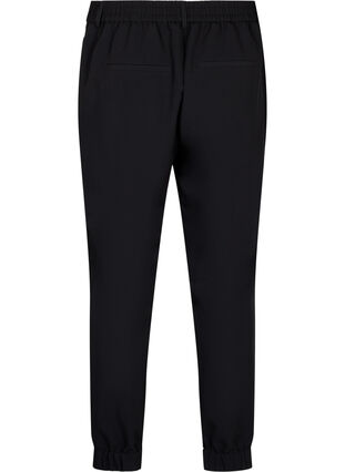 Zizzi Pantalon avec taille et cheville élastiques, Black, Packshot image number 1