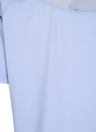 Zizzi T-shirt d'entraînement avec dos en mailles, Zen Blue, Packshot image number 3