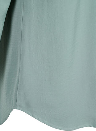 Zizzi Blouse avec smocks et décolleté en V, Chinois Green, Packshot image number 4