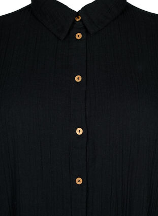 Zizzi Chemise à manches courtes avec boutons, Black, Packshot image number 2