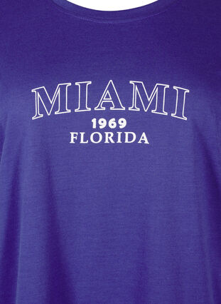 Zizzi FLASH - T-shirt avec motif, Royal Blue Miami, Packshot image number 2