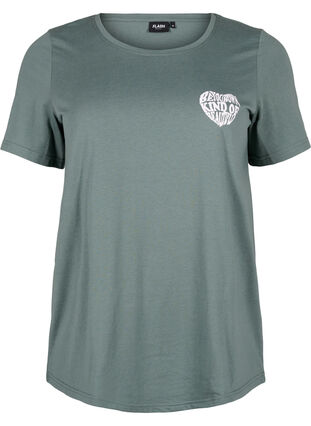 Zizzi FLASH – T-shirt imprimé, Balsam G. Beautiful, Packshot image number 0