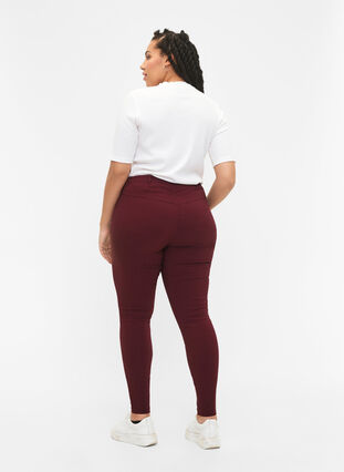 Zizzi Pantalon moulant avec détails de fermetures éclairs , Port Royal, Model image number 1