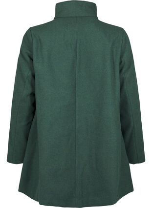 Zizzi Trench court avec coupe trapèze, Trekking Green Mel., Packshot image number 1