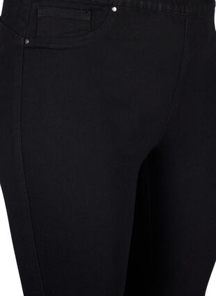 Zizzi  Pantacourts en jean avec ceinture élastique, Black, Packshot image number 2