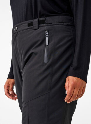 Zizzi Pantalon de ski avec poches et taille ajustable, Black, Model image number 3