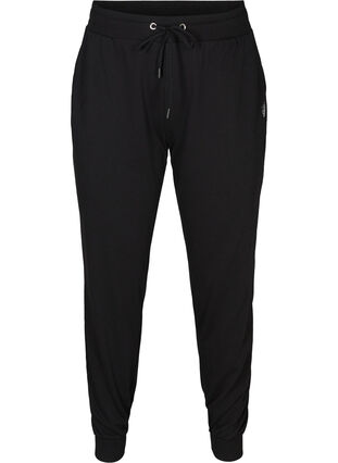 Zizzi Pantalon de survêtement ample avec poches, Black, Packshot image number 0