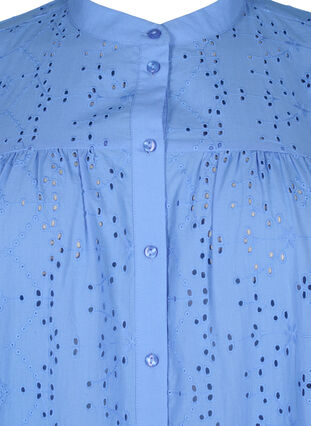 Zizzi Robe chemise en coton à broderie anglaise, Marina, Packshot image number 2