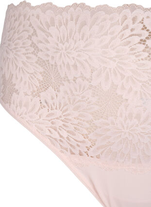 Zizzi String taille haute en dentelle, Peach Blush, Packshot image number 2