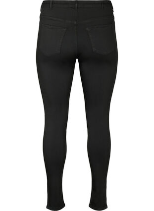 Zizzi Jeans Amy taille haute, éclat de la couleur noire garanti, Black, Packshot image number 1