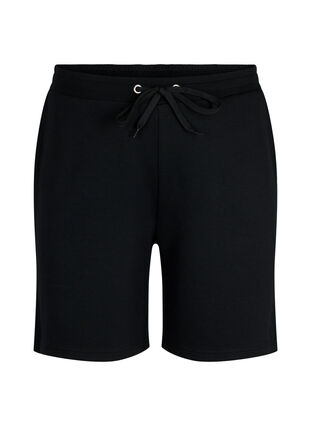 Zizzi Shorts en mélange de modal avec des poches, Black, Packshot image number 0