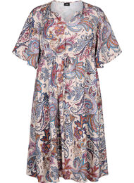 Robe manches courtes en viscose avec imprimé paisley, Sand Do. Paisley AOP, Packshot