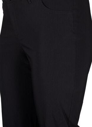 Zizzi Pantalon classique en viscose mélangée, Black, Packshot image number 2