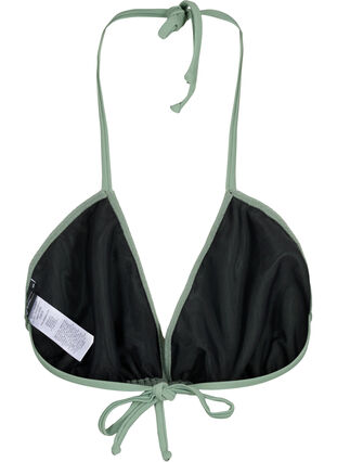 Zizzi Soutien-gorge de bikini triangulaire avec structure en crêpe, Laurel Wreath, Packshot image number 1