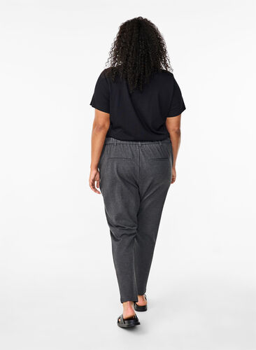 Zizzi Pantalon Maddison, Dark Grey Melange, Model image number 1