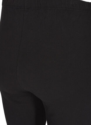 Zizzi Leggings en coton avec doublure, Black, Packshot image number 2