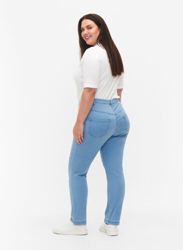 Zizzi  Emily jeans slim fit taille normale, Ex Lt Blue, Model image number 1