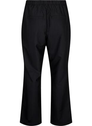 Zizzi Pantalon coupe droite à taille haute, Black, Packshot image number 1