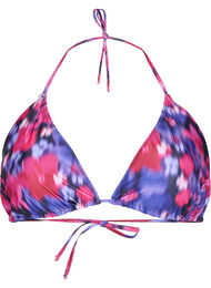 Soutien-gorge de bikini triangle avec imprimé, Pink Flower AOP, Packshot