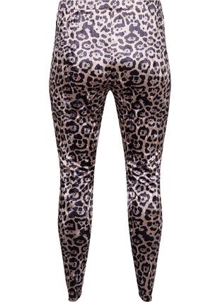 Zizzi Legging en velours avec imprimé léopard, Leopard, Packshot image number 1