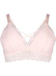 Bralette avec détail de cordon et rembourrage doux, Peach Blush, Packshot