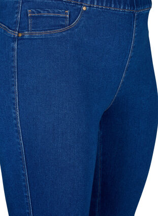 Zizzi  Pantacourts en jean avec ceinture élastique, Dark Blue Denim, Packshot image number 2