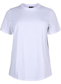 T-shirt basique en coton à col rond