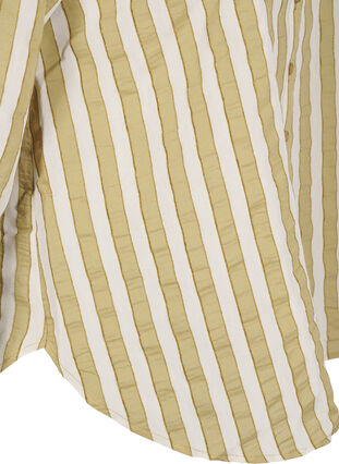 Zizzi Chemise ample à rayures, Thyme w. Sand Stripe, Packshot image number 3