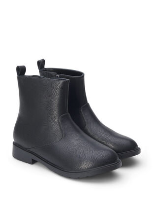 Zizzi Large - Botte Chelsea en cuir, Black, Packshot image number 1