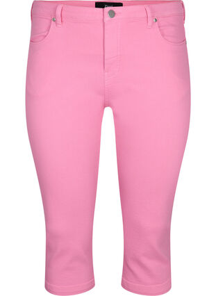 Zizzi Pantalon capri Emily ajusté, Rosebloom, Packshot image number 0