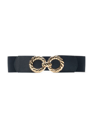 Zizzi Ceinture extensible avec boucle dorée, Black, Packshot image number 0