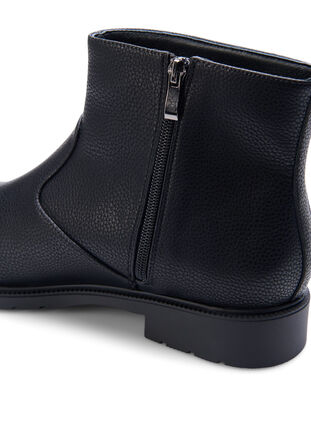 Zizzi Large - Botte Chelsea en cuir, Black, Packshot image number 3