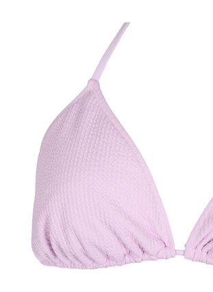 Zizzi Soutien-gorge de bikini triangulaire avec structure en crêpe, Orchid Bouquet, Packshot image number 2