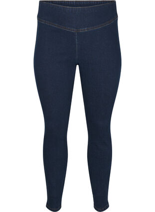 Zizzi Jegging extensible taille haute, Dark Blue, Packshot image number 0