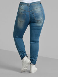 Jean Amy super slim à taille haute, Blue d. washed, Model