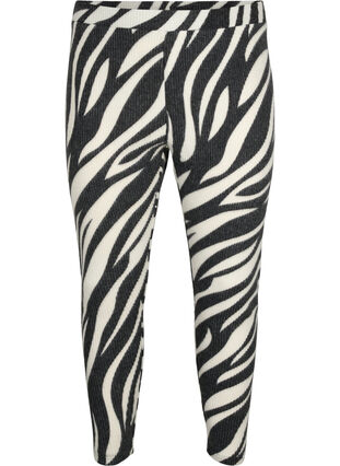 Zizzi Leggings avec imprimé zébré, White Zebra, Packshot image number 0