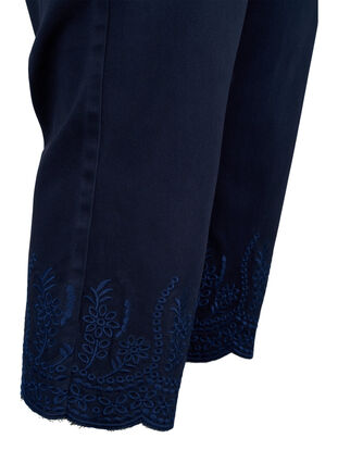 Zizzi  Pantacourts taille haute avec broderie anglaise, Night Sky, Packshot image number 3