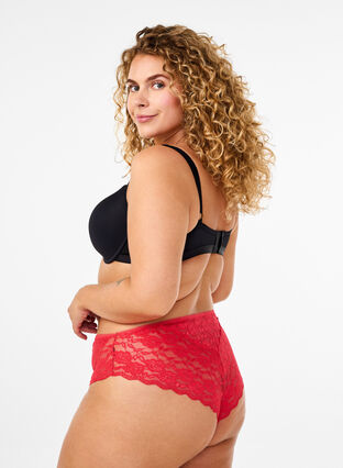 Zizzi Culottes en dentelle brésilienne, Tomato Puree, Model image number 1