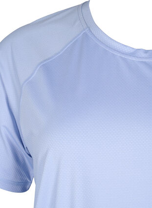 Zizzi T-shirt d'entraînement avec dos en mailles, Zen Blue, Packshot image number 2