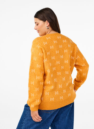 Zizzi Pull à motifs, Yam Birch Comb, Model image number 1