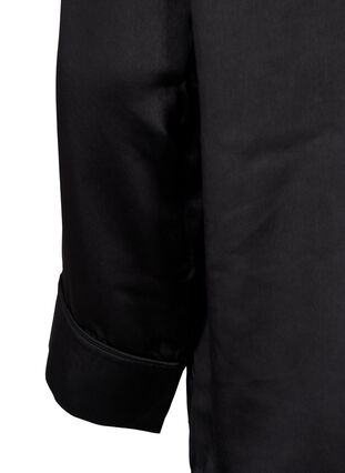 Zizzi Chemise de nuit en satin, Black, Packshot image number 3